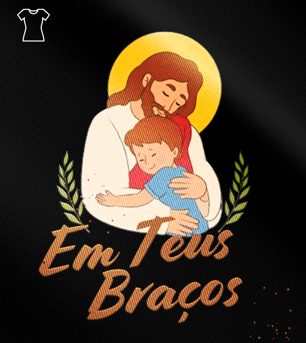 Nome do produto: Camiseta Feminina Lucas Porto - Em Teus Braços