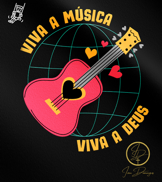 Camiseta Infantil Ivan Domingos - Viva a música