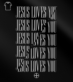 Camiseta Masculina Felipe D'Aloia - Jesus Loves You