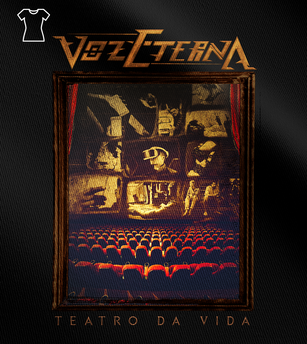 Nome do produto: Camiseta Feminina Voz Eterna - Teatro da Vida
