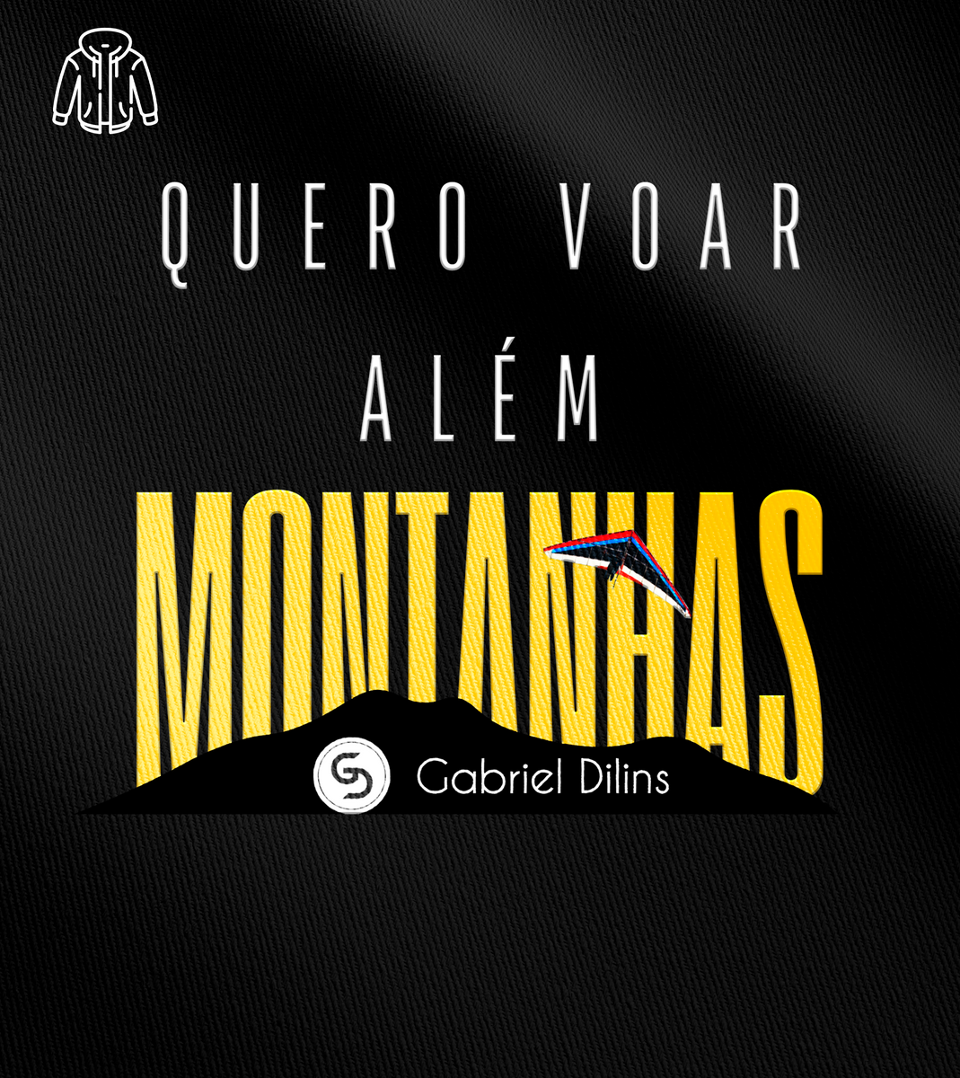 Nome do produto: Moletom com zíper Gabriel Dilins - Quero Voar Além Montanhas