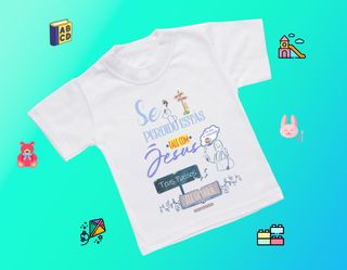 Nome do produtoCamiseta Infantil Rose Teixeira - Deus Tem Promessas