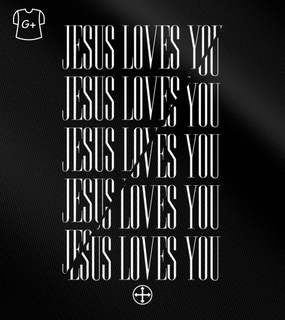 Nome do produtoCamiseta Plus Size Felipe D'Aloia -  Jesus Loves You