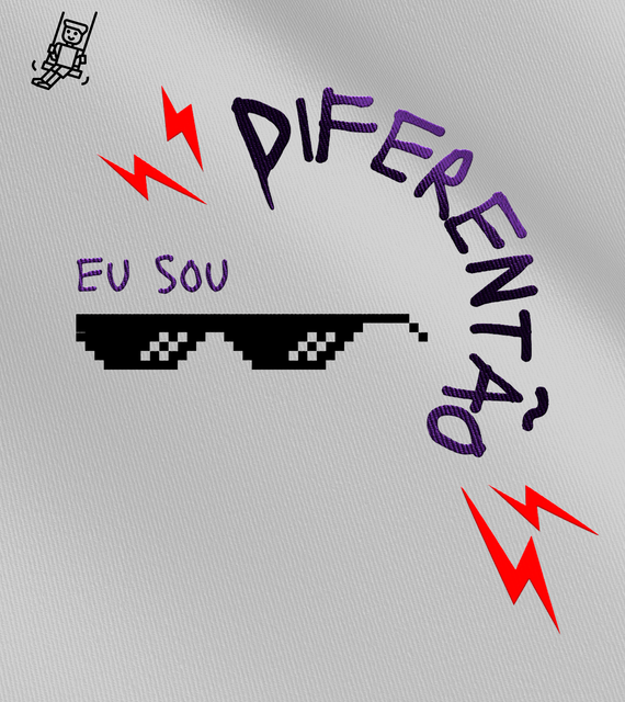 Camiseta Infantil Ewerton Nasci - Eu Sou Diferentão