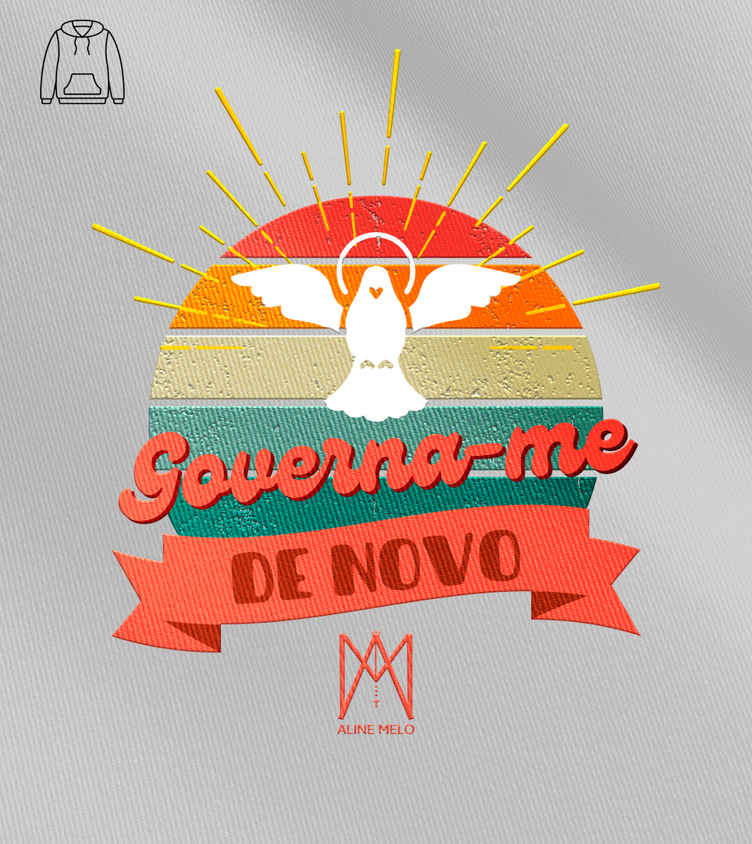 Nome do produto: Moletom Aline Melo - Governa-me de Novo