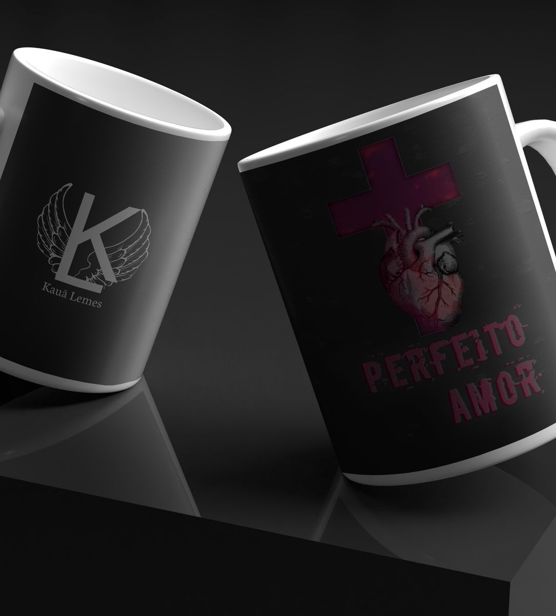 Nome do produto: Caneca Kaua Lemes - Perfeito Amor