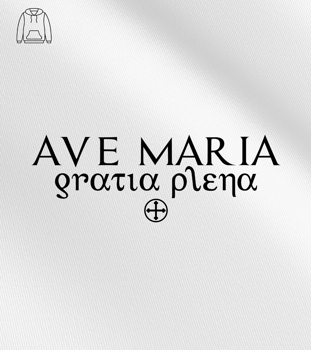 Nome do produto: Moletom Canguru Felipe D\'Aloia - Ave Maria