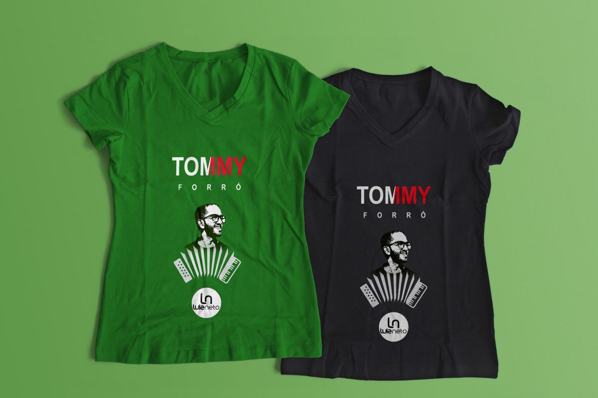 Nome do produto: Camiseta feminina Luís Neto - Tommy Forró