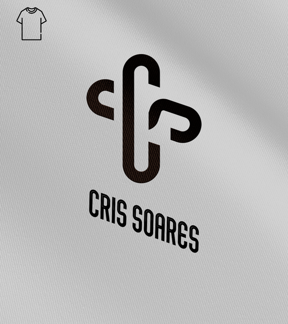 Camiseta Masculina Cris Soares - CS em Cruz