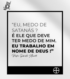 Nome do produtoCamiseta Infantil Felipe D'Aloia -  Medo de Satanás?