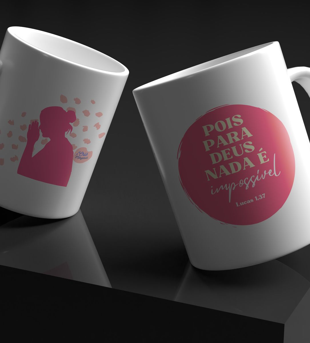 Nome do produto: Caneca Cris Margaridi - Nada é Impossível