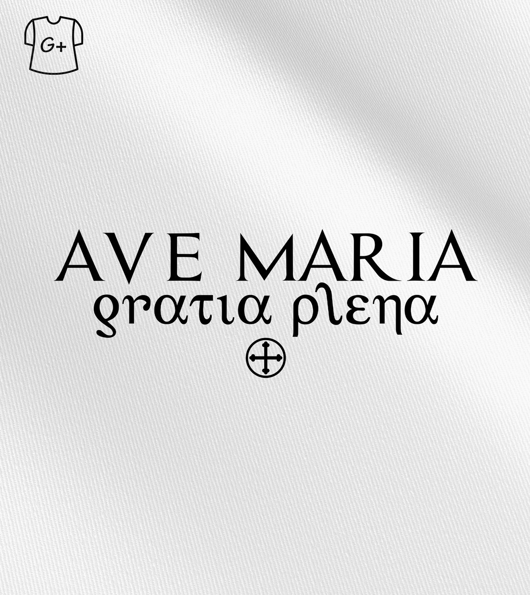 Nome do produto: Camiseta Plus Size Felipe D\'Aloia - Ave Maria