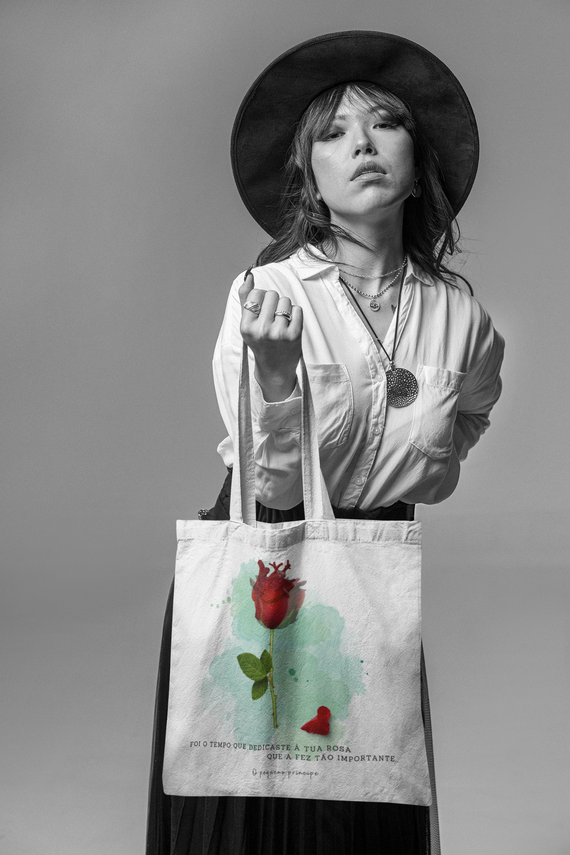 Ecobag Rosa Pequeno Príncipe