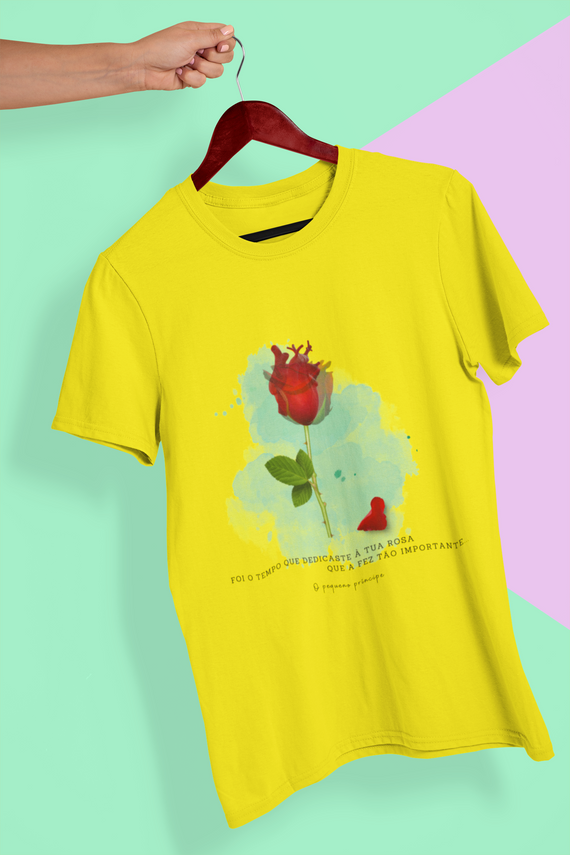 T Shirt Unissex Rosa Pequeno Príncipe