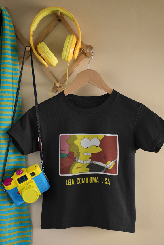 T Shirt Infantil Leia Como Uma Lisa