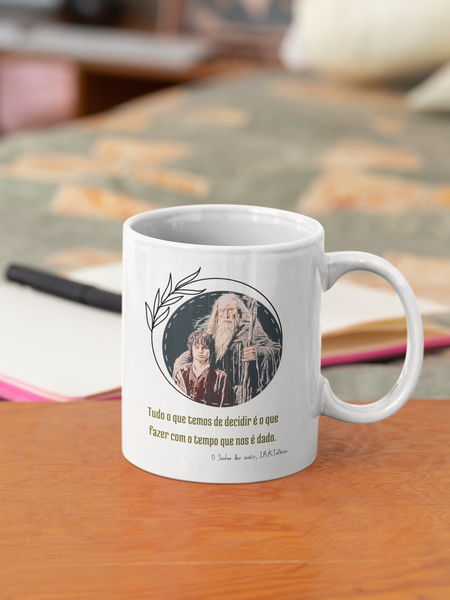 Nome do produto: Caneca Frodo e Gandalf