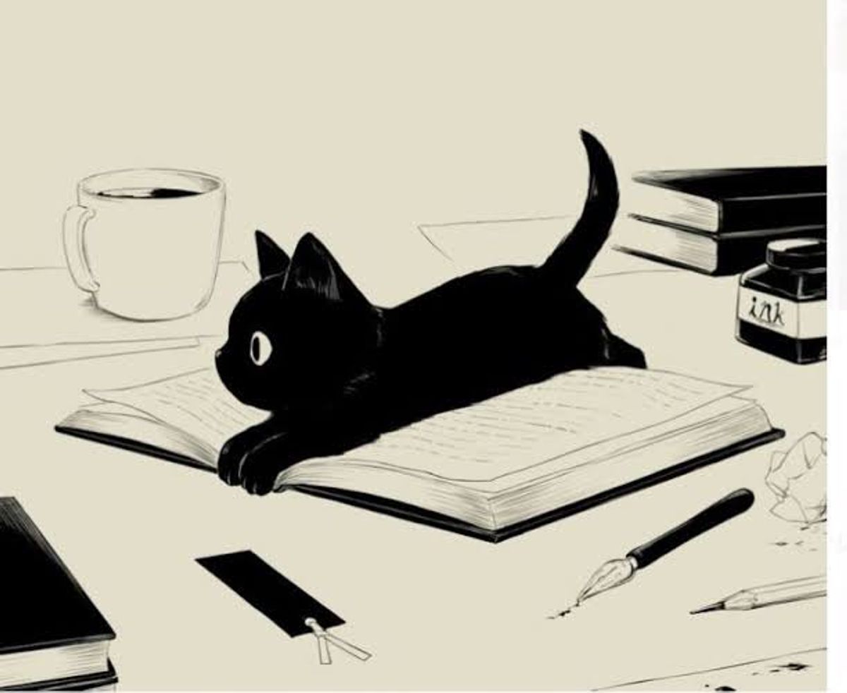 Nome do produto: Caneca Gato, café e livros 