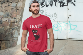 T-shirt Masculina Eu Odeio Todos