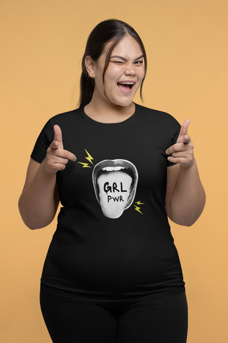 Nome do produtoT-shirt PLUS SIZE Girl Power