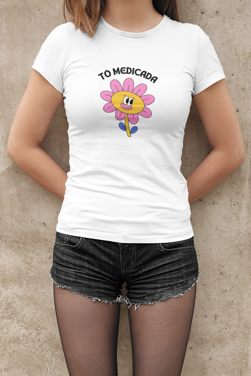 Nome do produtoT-shirt Feminina Tô Medicada