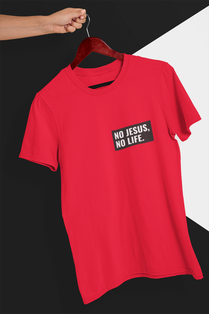 Nome do produto: T-shirt Unissex - No Jesus No Life.