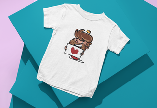 T-shirt Infantil (10 a 14 anos) - Jesus placa do amor