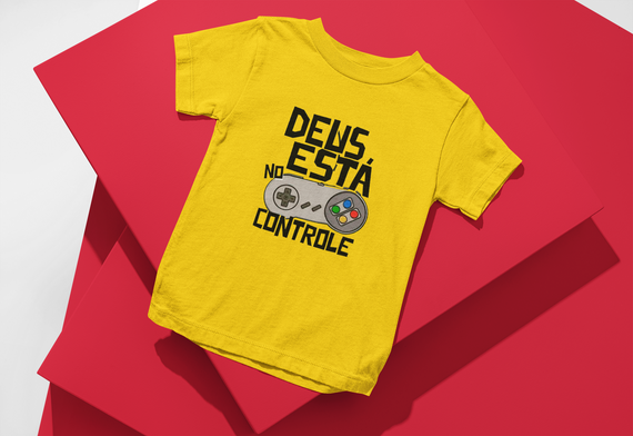 T-shirt Infantil (2 a 8 anos) - Deus no Controle