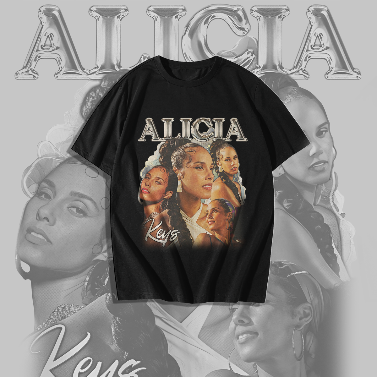 Nome do produto: Camiseta Alicia Keys