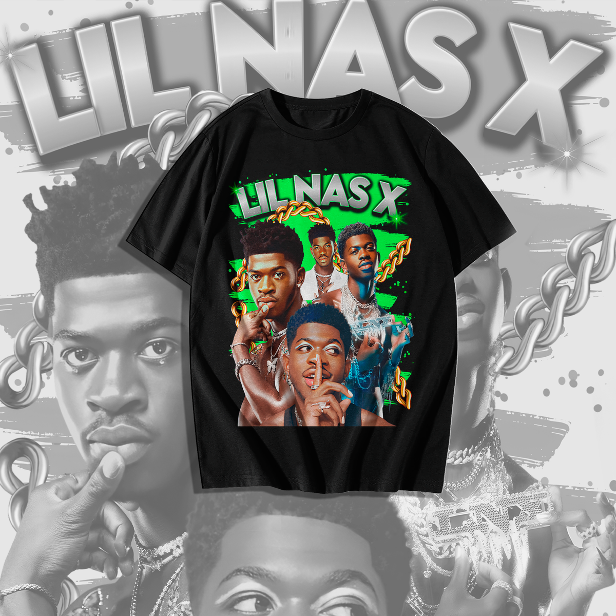 Nome do produto: Camiseta Lil Nas X