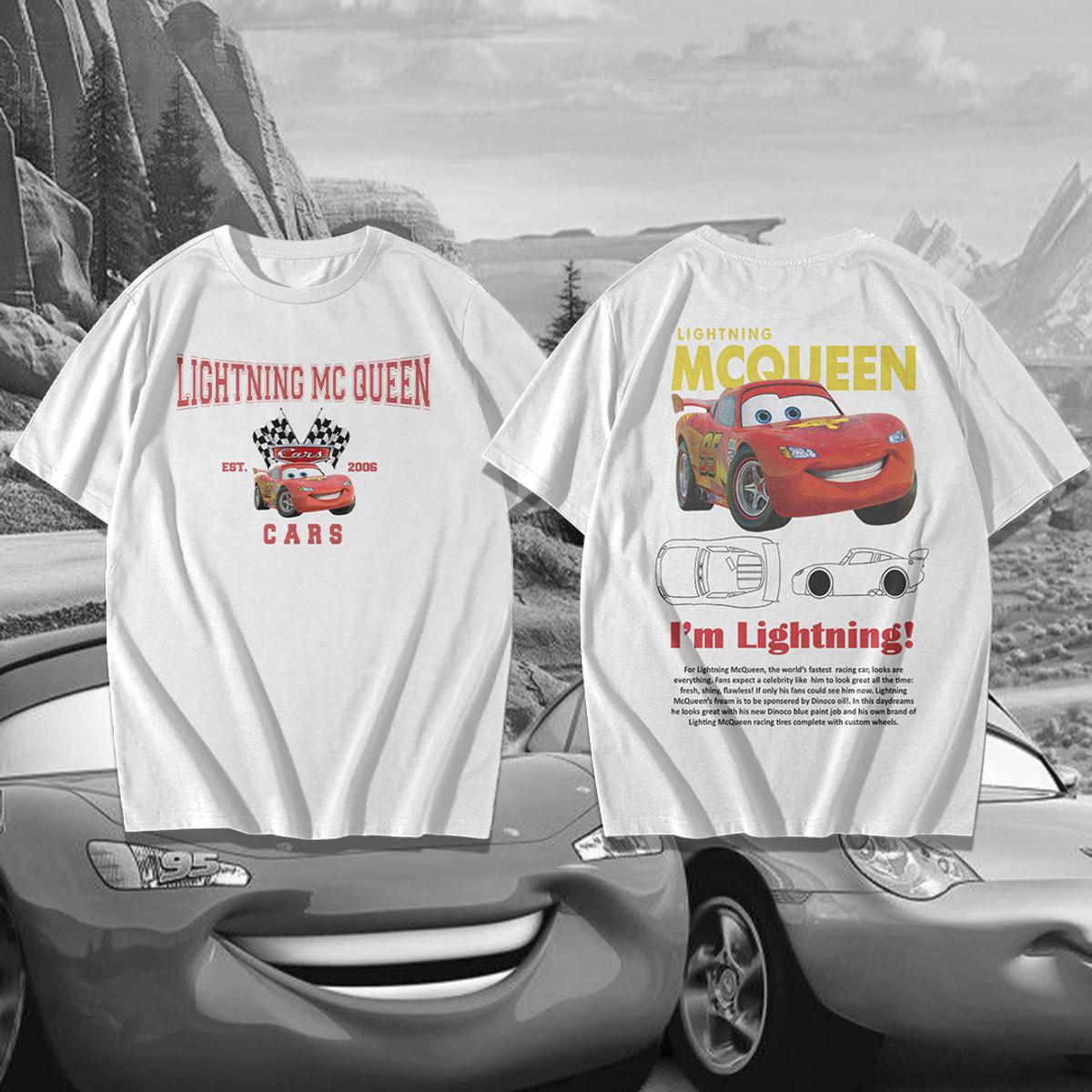 Nome do produto: Camiseta Lightning McQueen
