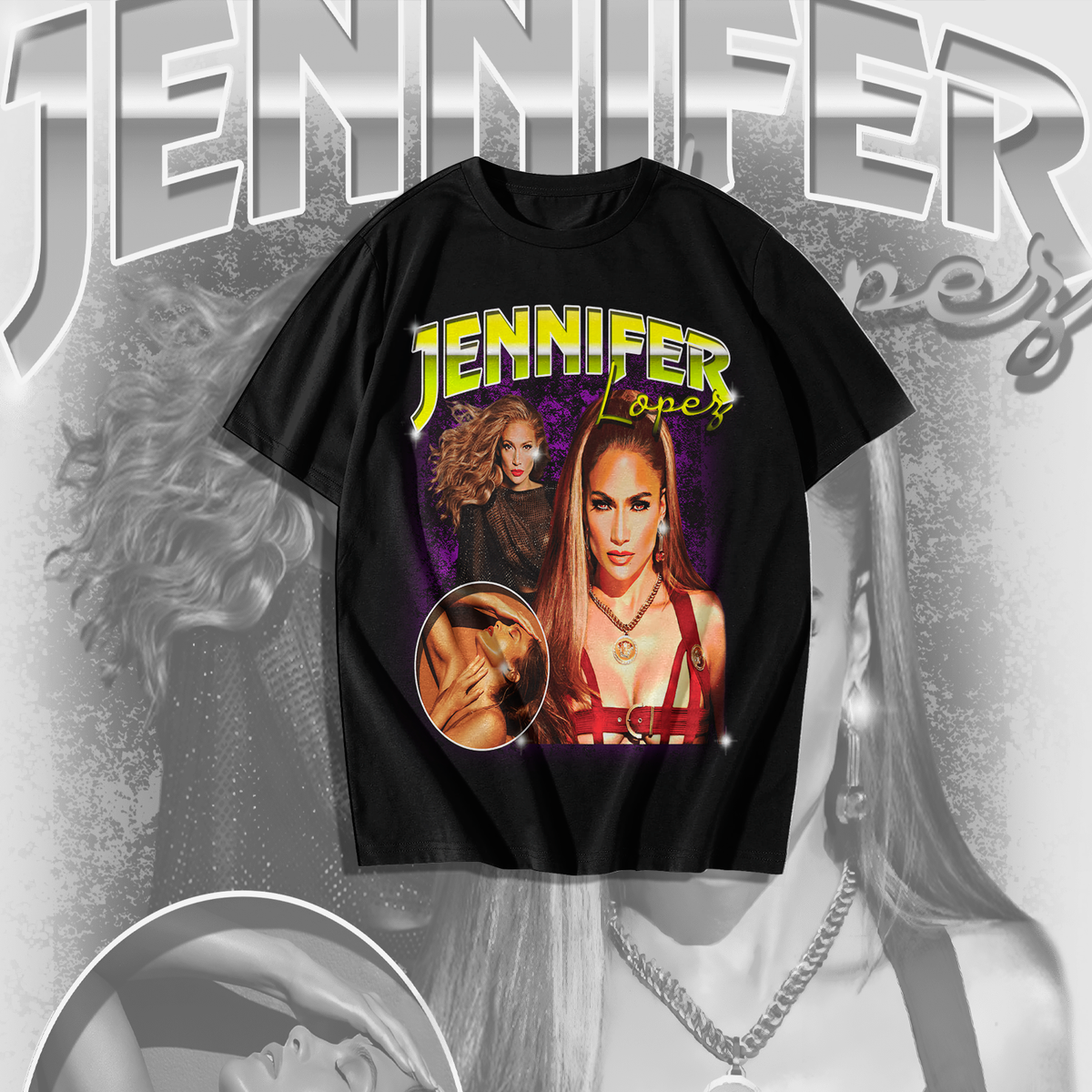 Nome do produto: Camiseta Jennifer Lopes