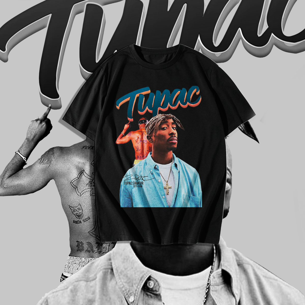 Nome do produto: Camiseta Tupac
