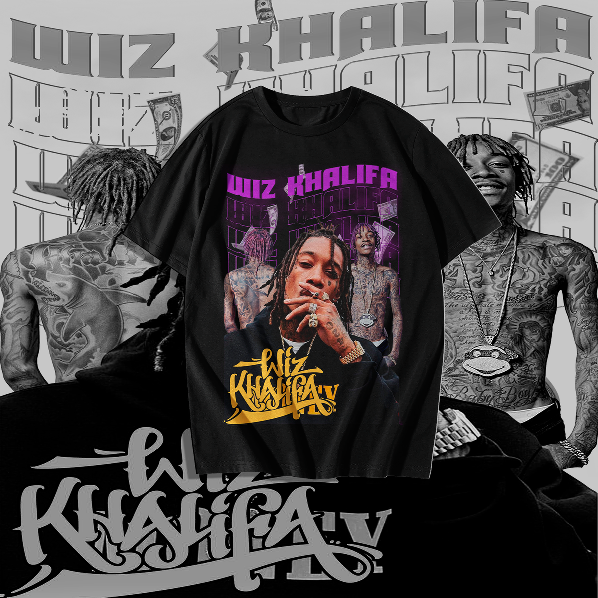 Nome do produto: Camiseta Wiz Khalifa