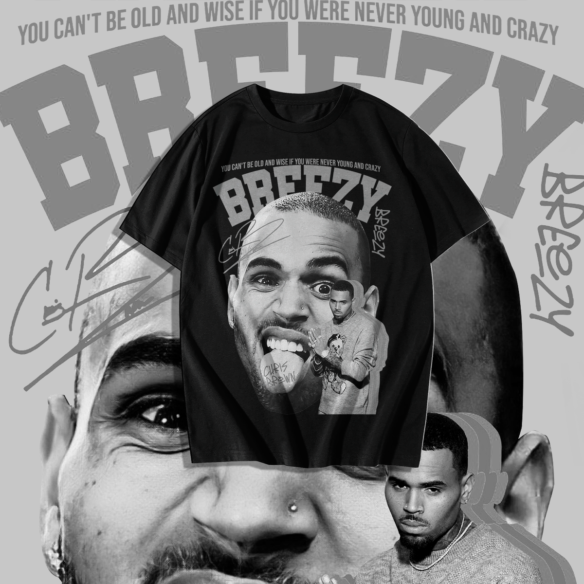 Nome do produto: Camiseta Chris Brown