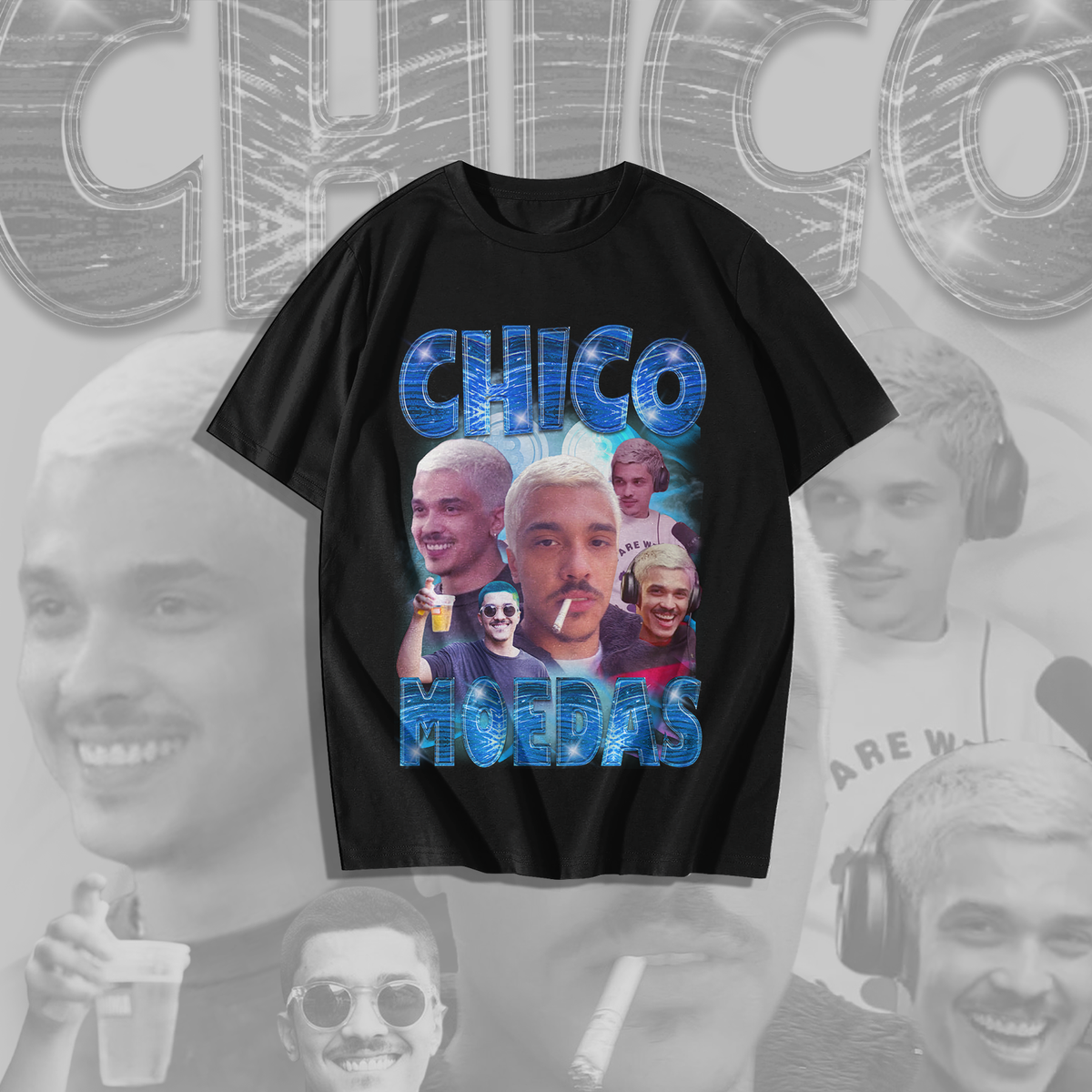 Nome do produto: Camiseta Chico Moedas