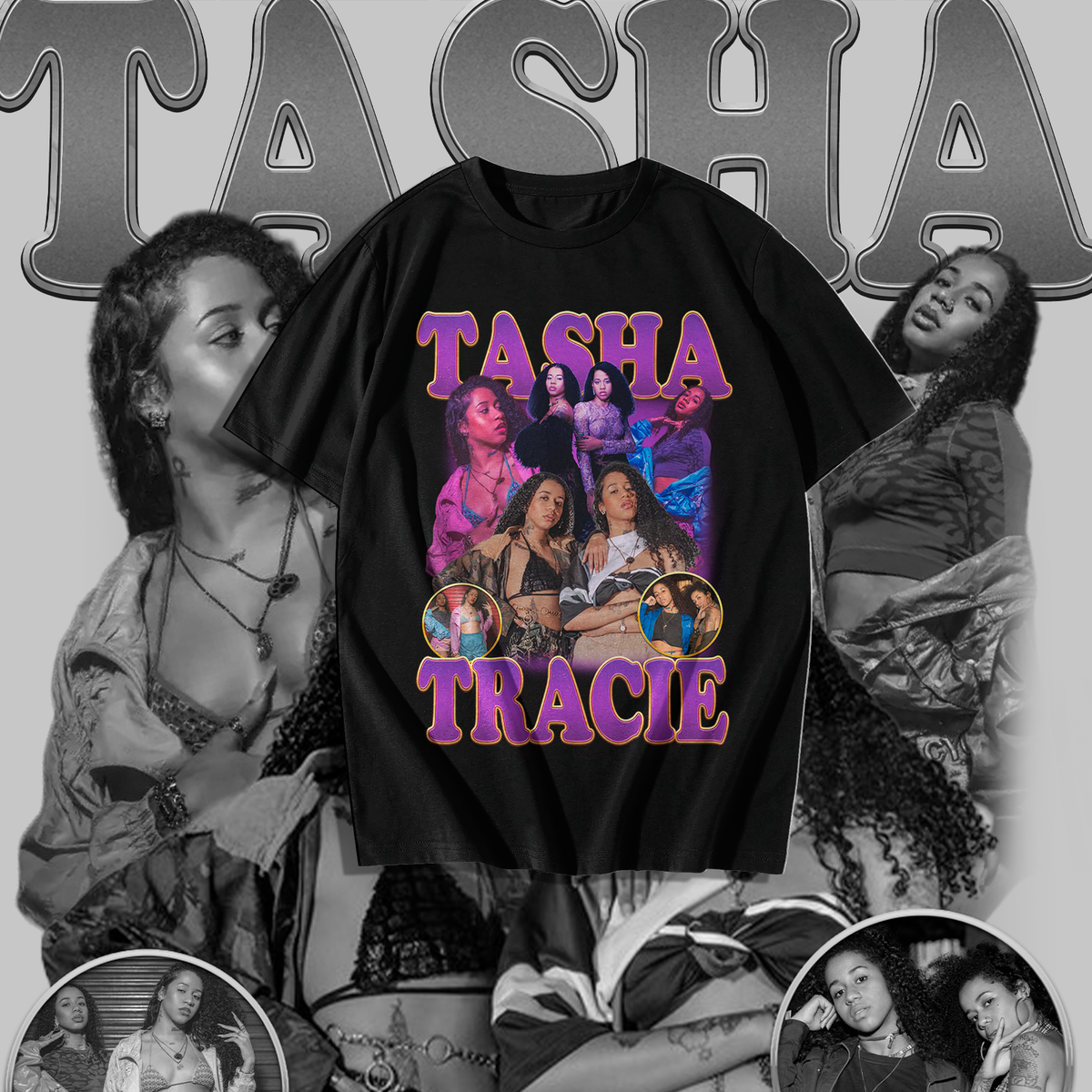 Nome do produto: Camiseta Tasha e Tracie