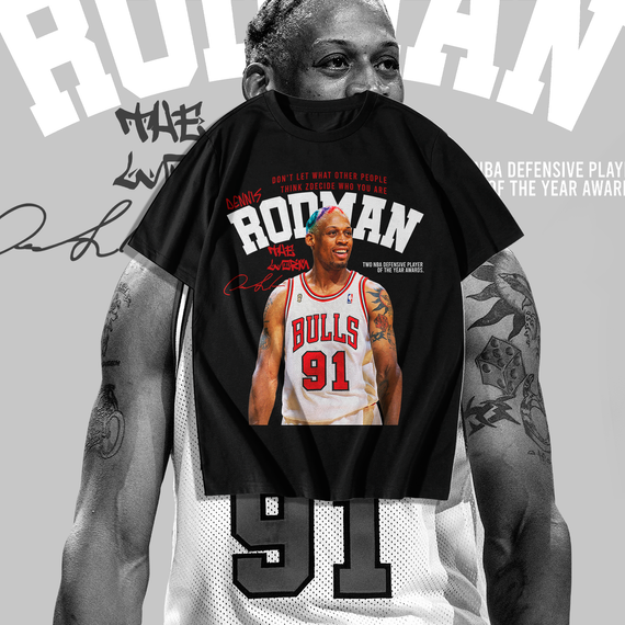Camiseta Dennis Rodman Preta