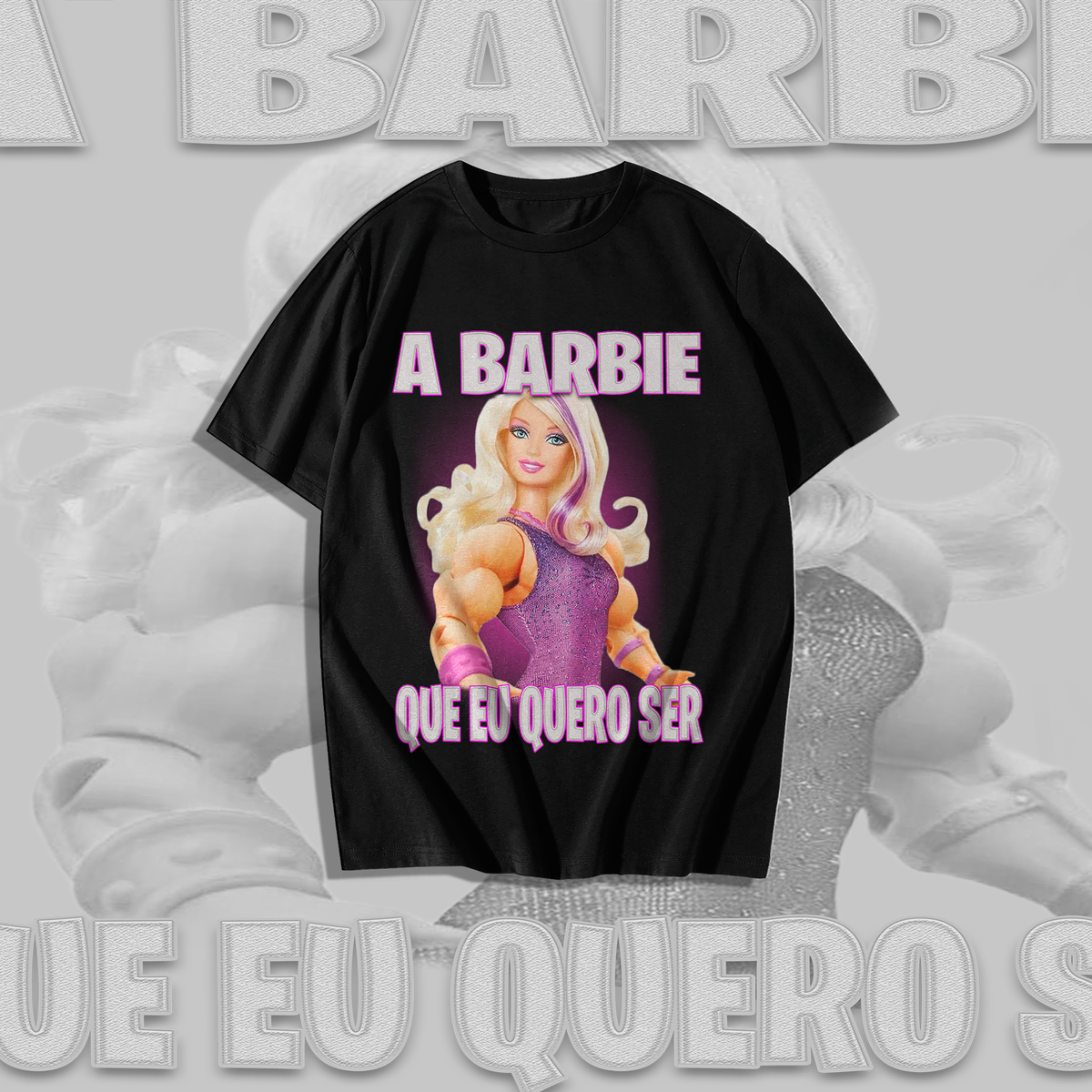 Nome do produto: Camiseta A barbie que eu quero ser