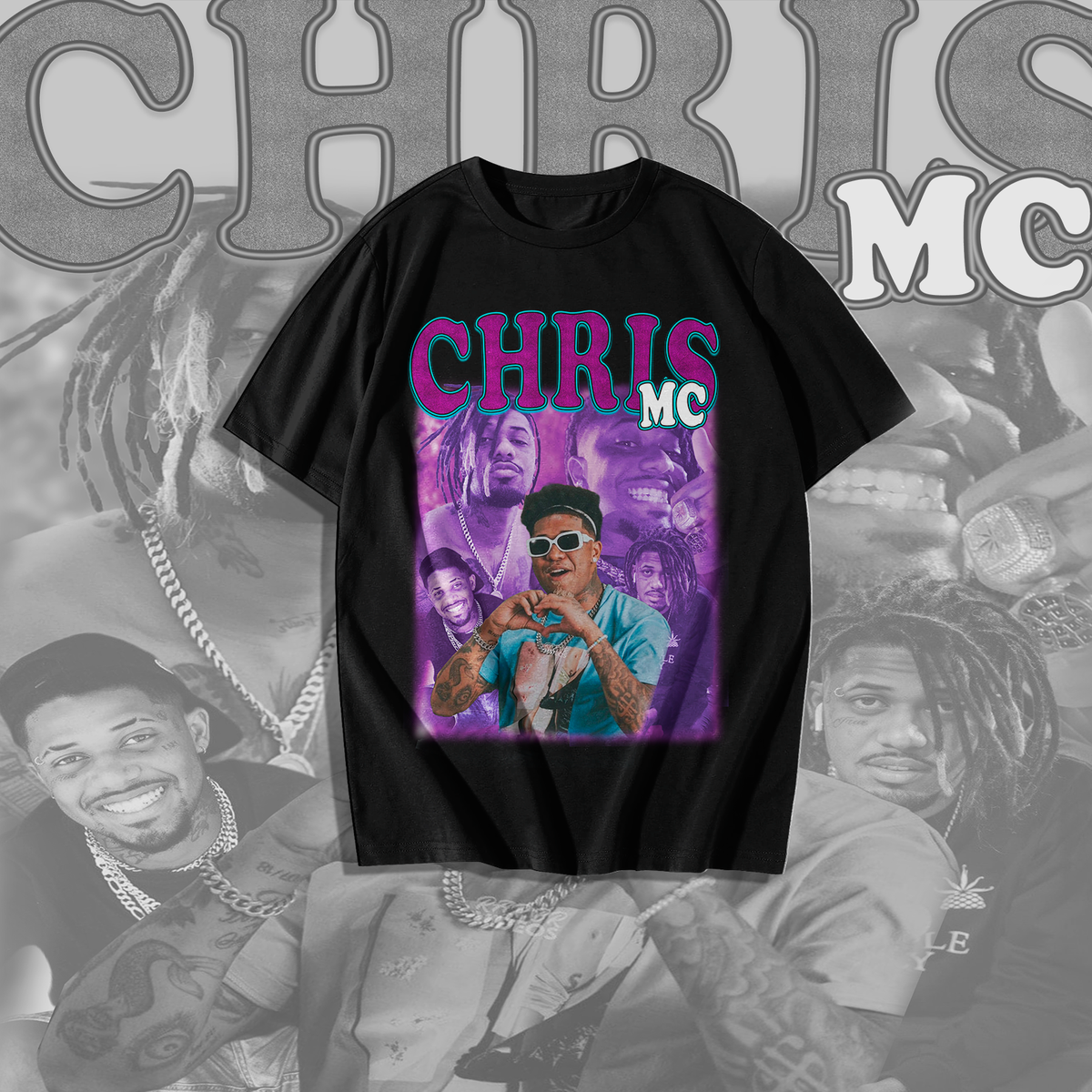 Nome do produto: Camiseta Chris Mc