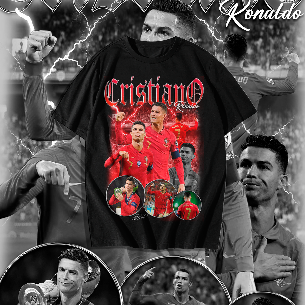 Nome do produto: Camiseta Cristiano Ronaldo