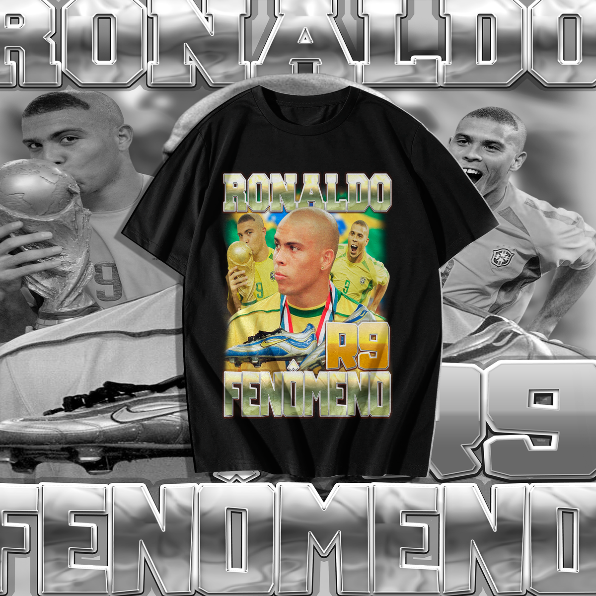 Nome do produto: Camiseta Ronaldo Fenômeno - Graphic Tees