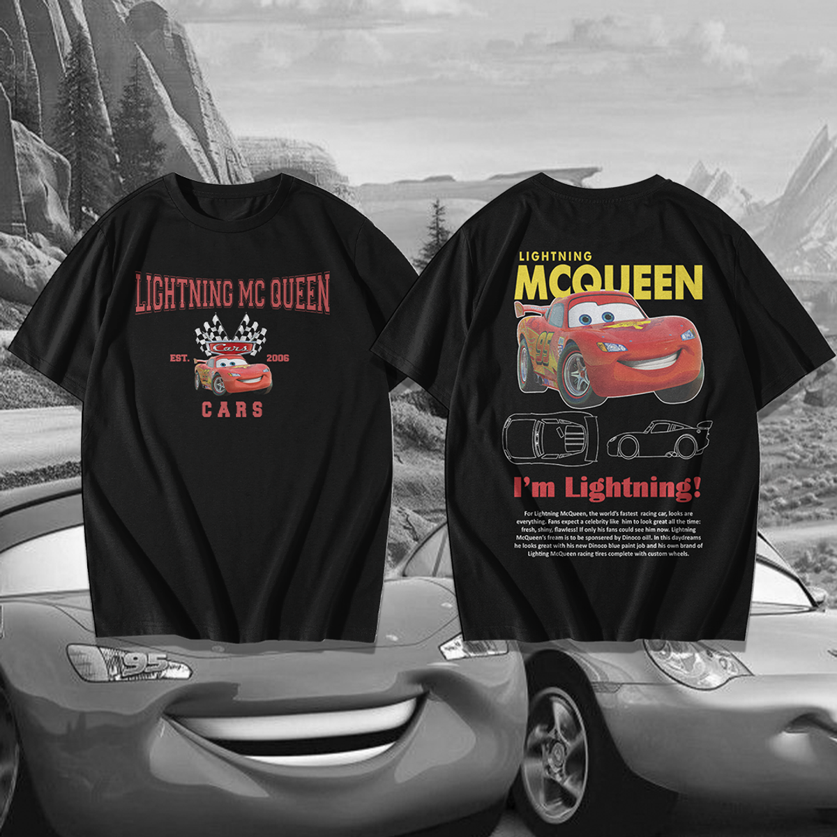 Nome do produto: Camiseta Lightning McQueen