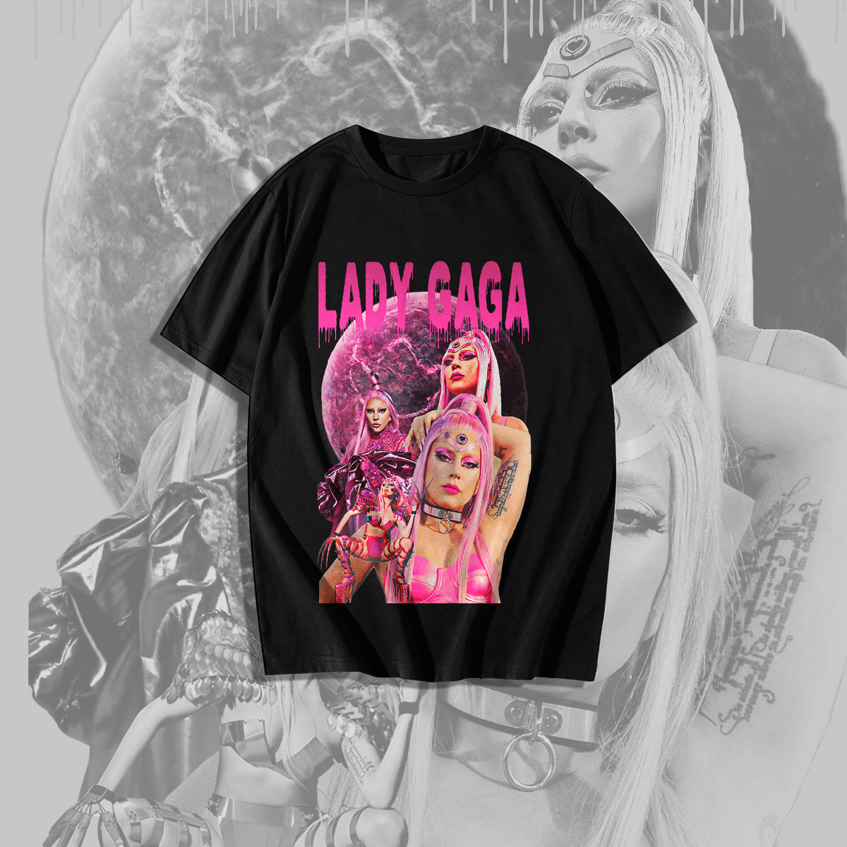 Nome do produto: Camiseta Lady Gaga