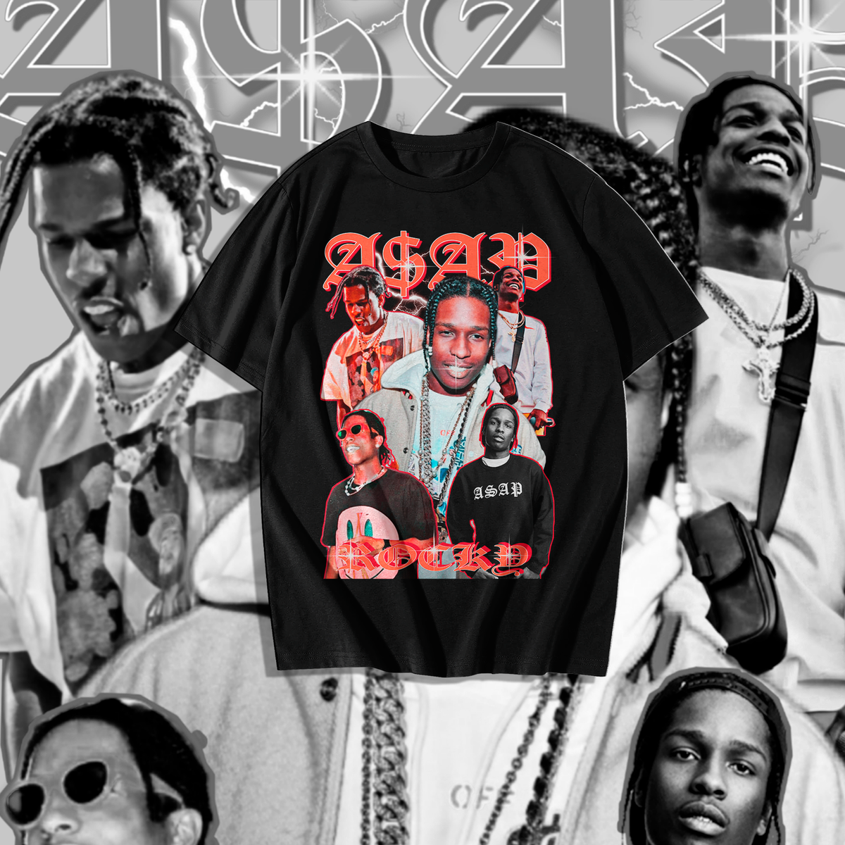 Nome do produto: Camiseta A$AP ROCKY