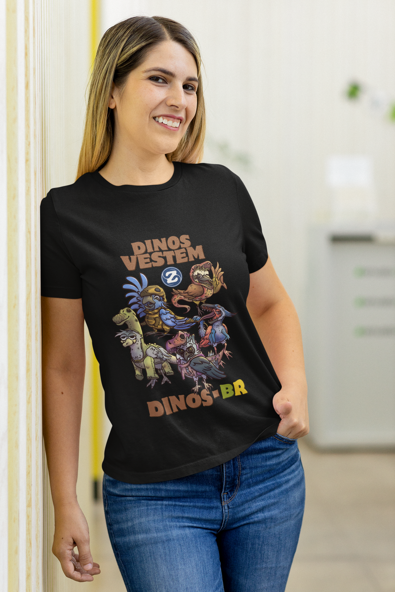 Nome do produto: Camiseta Baby Long Dinos Vestem Dinos - BR