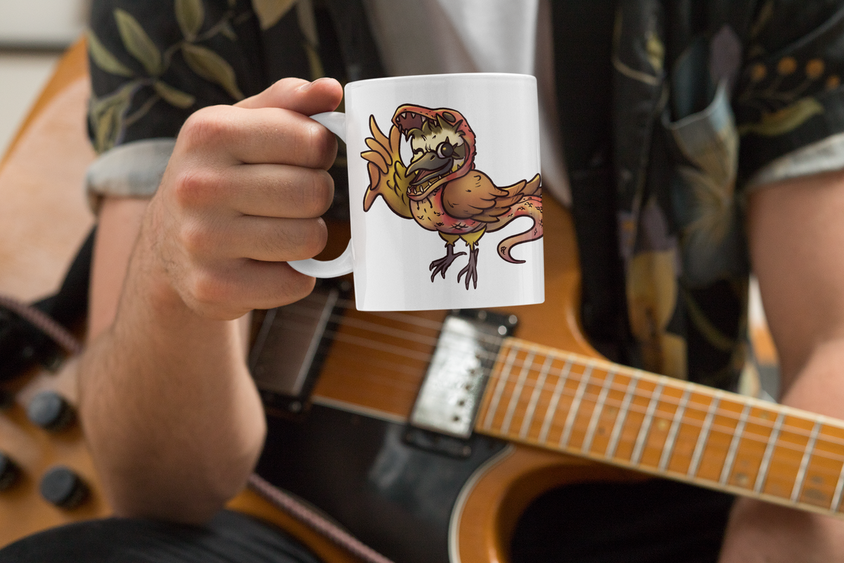 Nome do produto: Caneca Dinos Vestem Dinos-BR  - Bem-te-vi / Staurikosaurus