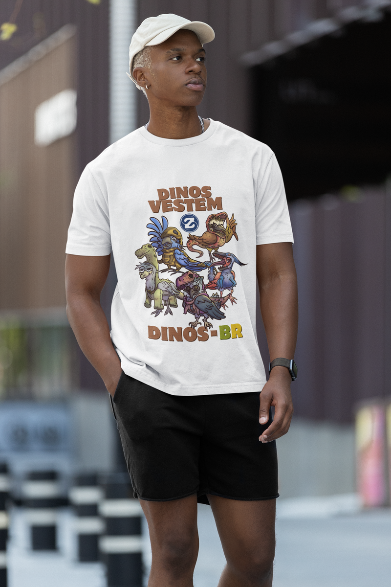 Nome do produto: Camiseta Dinos Vestem Dinos - BR