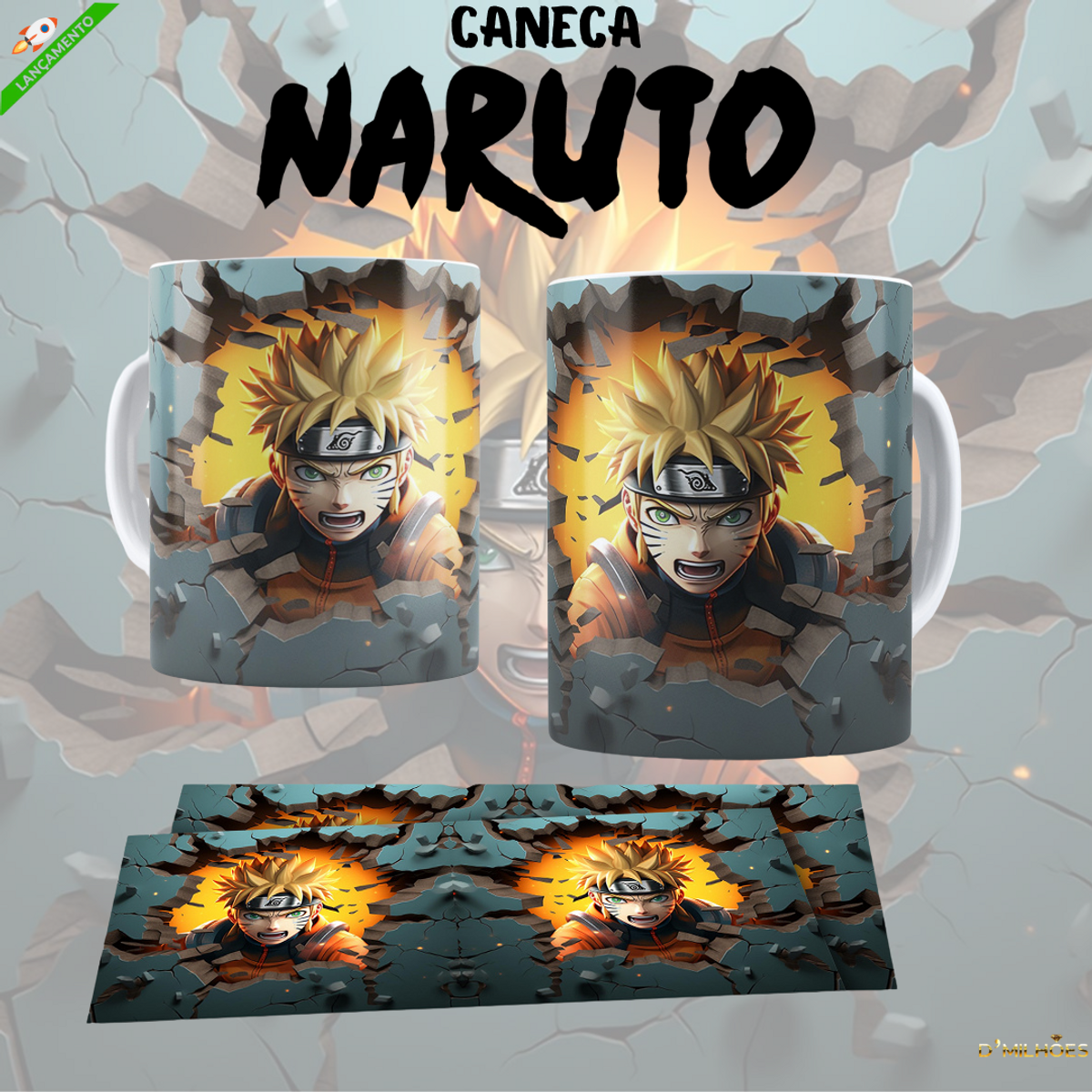 Nome do produto: Caneca | Naruto 3D