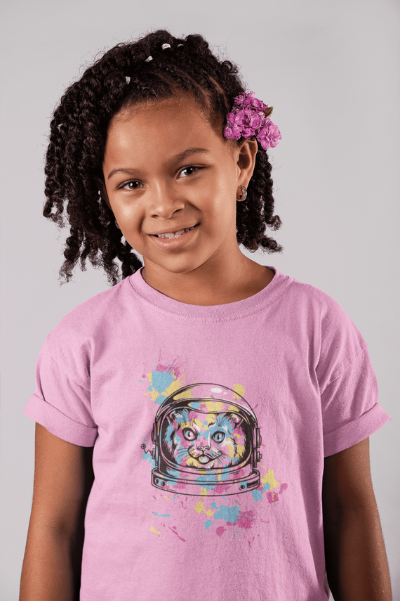 Camiseta Infantil Astronaut Cat