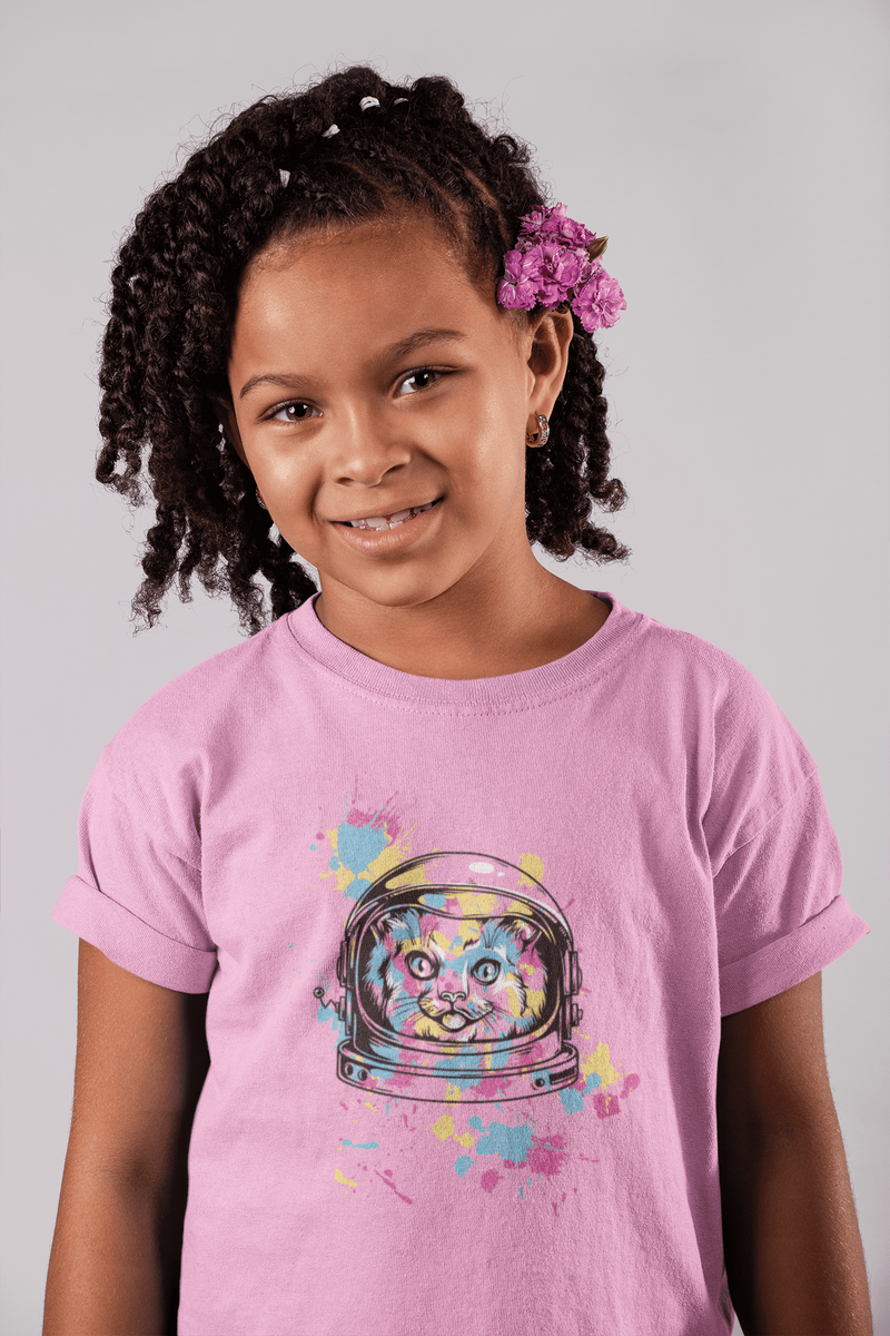 Nome do produto: Camiseta Infantil Astronaut Cat